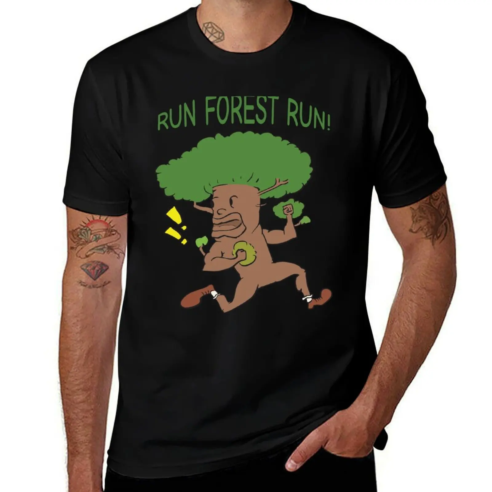 

Forrest Gump - Run Forest Run T-Shirt anime tshirt clothes quick drying summer tops t shirts for men graphic