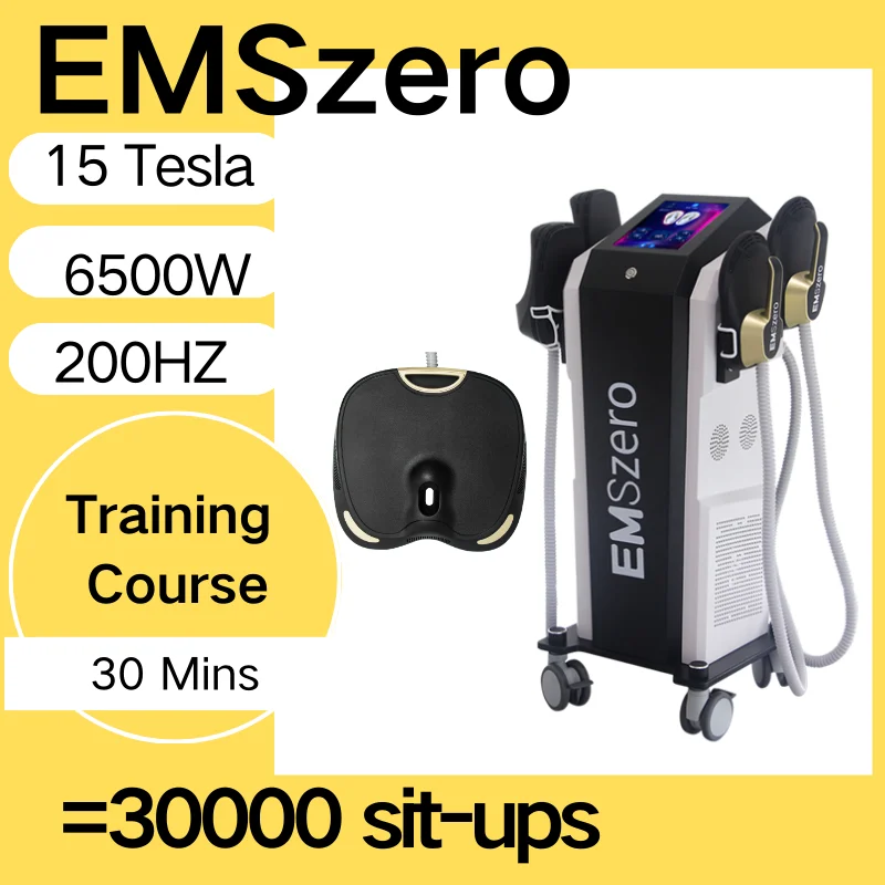 Emszero máquina profesional rf máquina para esculpir el cuerpo 2025 EMS Estimulador muscular esculpir quemador de grasa 5 mango 6500W en venta