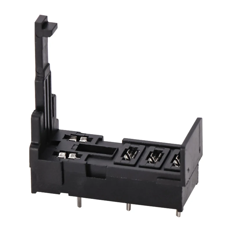ENMG PCB Mount Relay Sockets لسلسلة RJ1S/RJ2S ذات 5 دبابيس واسعة - نماذج SJ1S-61/SJ2S-61/P2R-05/P2R-08P تصميم واسع 8 دبابيس