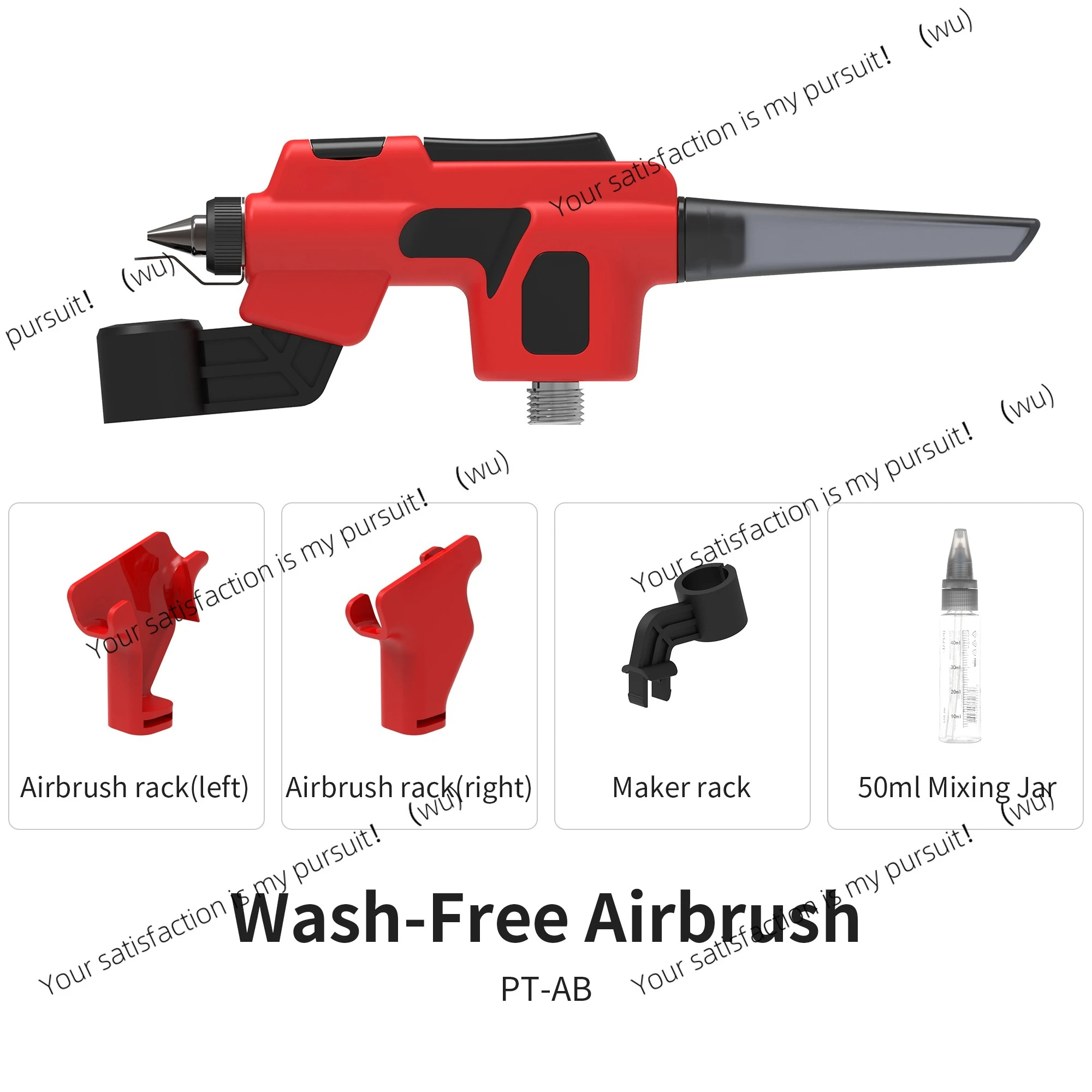 Leave-in spray gun with marker holder, suitable for model painting, quick color change, hobby DIY craft tools