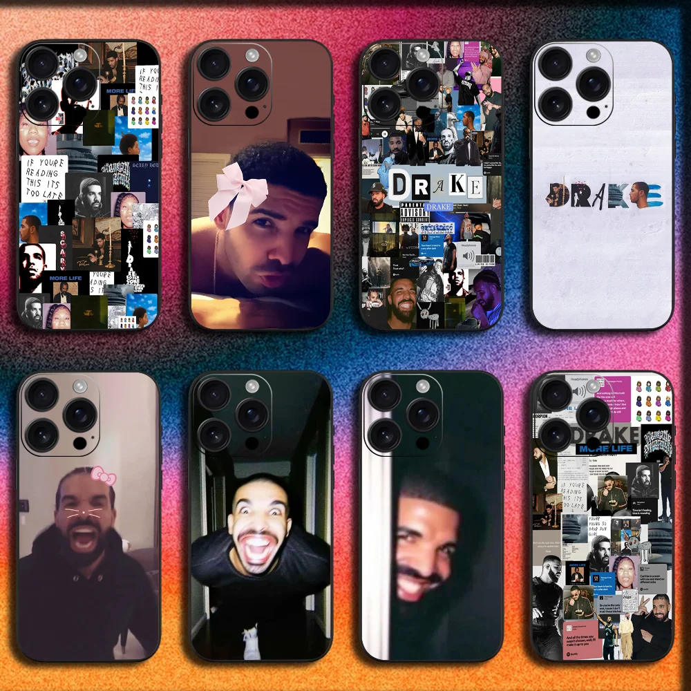 

Funny Singer D-Drake Rapper Phone Case For iPhone 16,15,14,13,12,11,Pro,XS,Max,XR,Plus,SE,Mini Soft Black Cover