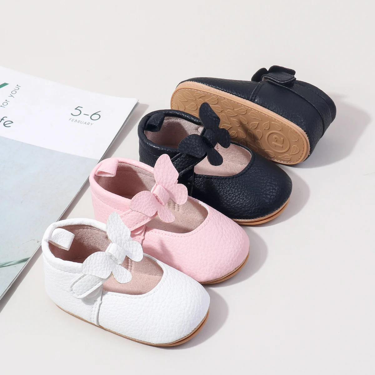 Girls' Princess Soft-Topped Single-Sole Shoes - Spring/Autumn 2025 New Style - Little Girls' Dance Performance Shoes - Baby