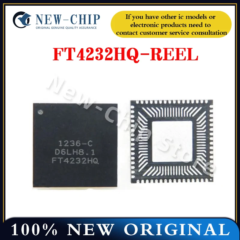 1PCS-20PCS/LOT FT4232HQ-REEL  FT4232HQ  FT4232  4232  QFN64  NEW ORIGINAL