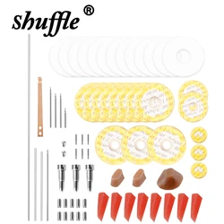 70Pcs Flute Repair Tools Set Complete Tools Wind Instrument Repair Maintenance Tool Kit Sound Hole Mat Screws Flute Accessories