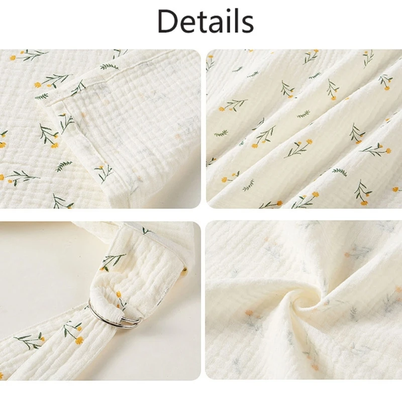 Y1UB Vỏ bọc điều dưỡng bằng vải cotton thoáng khí cho mẹ, Tạp dề cho con bú khăn Muslin động với vòng kim loại chắc chắn