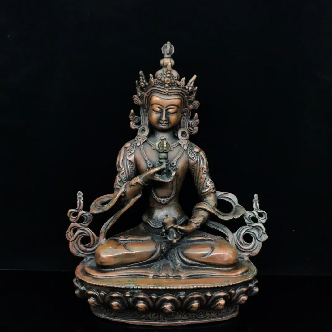 China red copper Kwan-yin Guanyin Statue handcraft Brass Buddha Statue Sculpture