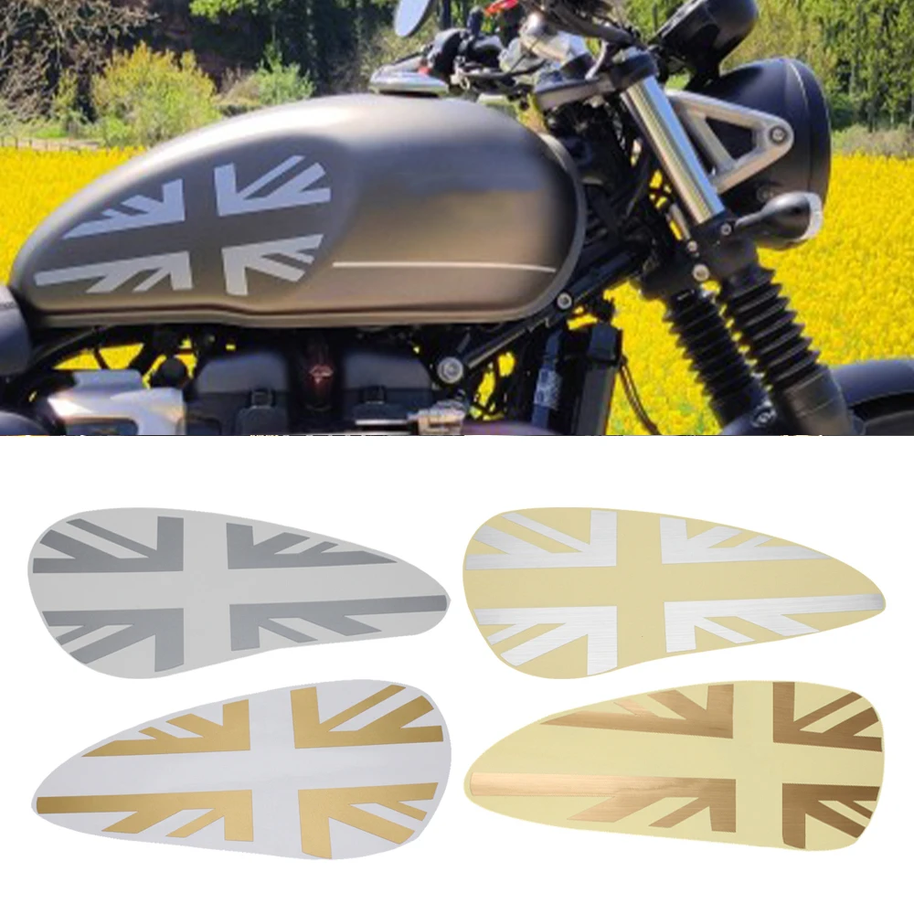Brandstoftank Sticker Reflecterende Label Motorfiets Accessoires Decals Decoratie Logo Voor Triumph Retro Locomotief Bonneville Bobber