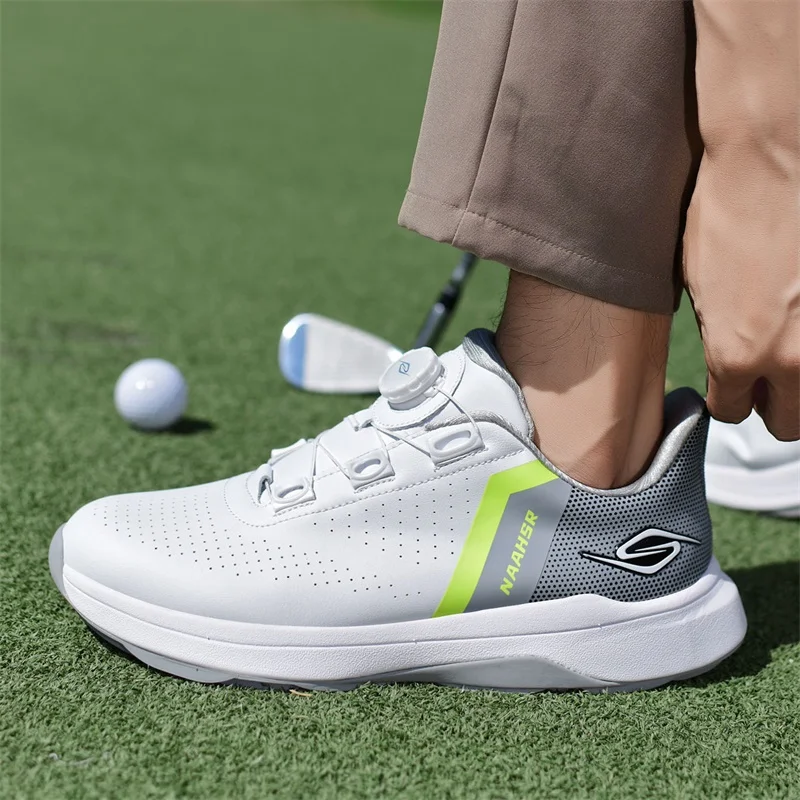 

Leather golf shoes new men's outdoor sports shoes casual shoes women's lightweight comfortable and breathable golf shoes