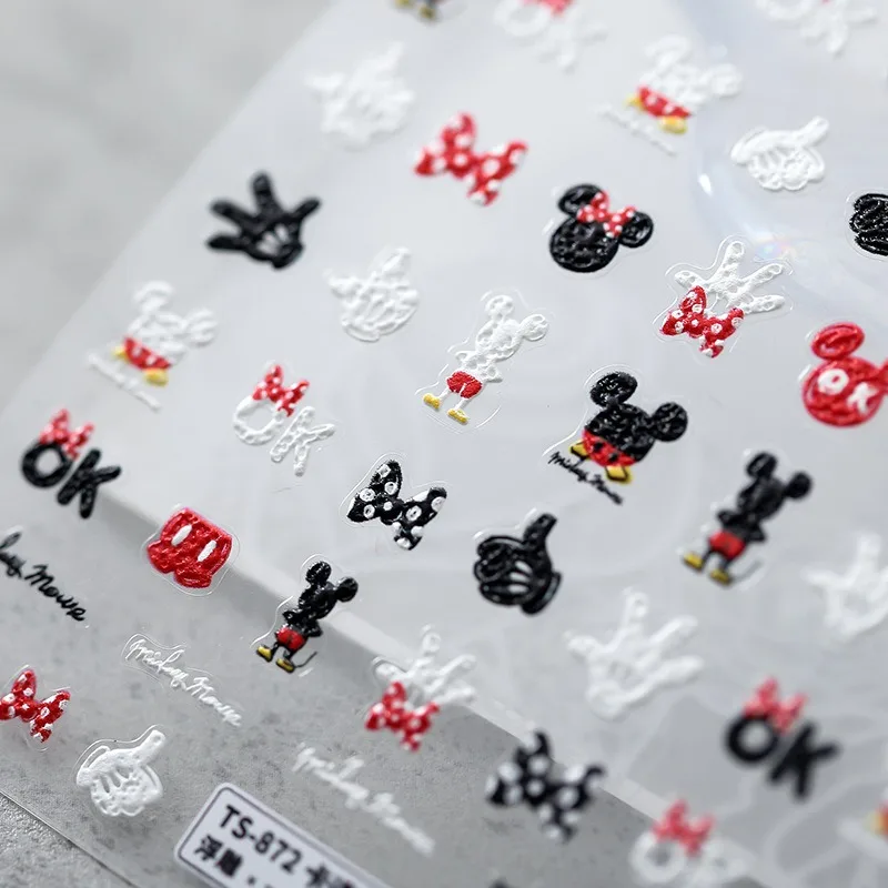 Disney Cartoon Mickey Lilo & Stitch 5D Stickers Animation Peripherals Donald Duck LinaBell Toy Stickers Animation Accessories