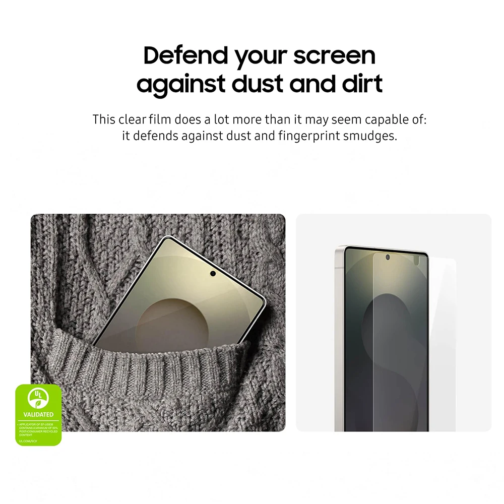 2 SZTUK Oryginalna folia antyrefleksyjna SAMSUNG Galaxy S25 Ultra EF-US938CTEG — zdjęcie produktu 5