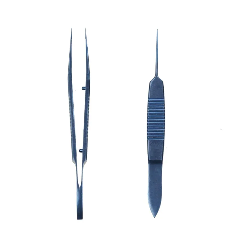

Titanium Alloy Ophthalmic Platform Tweezers Eye Forceps Ophthalmic Surgery Instrument 87mm