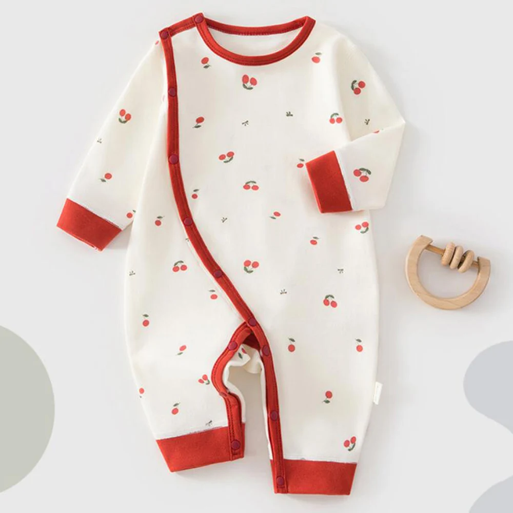 Baby Boy Boutique Clothing 100% Combed Cotton Infant Romper Long Sleeve Spring Fall Baby Jumpsuit For Girls