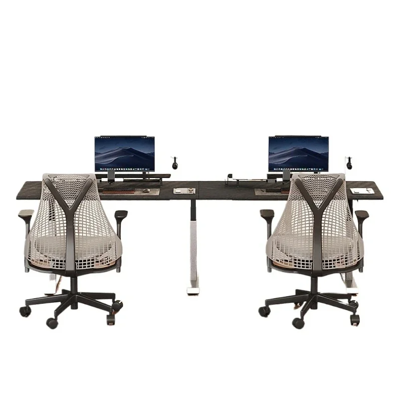 Double computer  e-sports  3 motor electric lifting table desktop desk lifting table e-sports