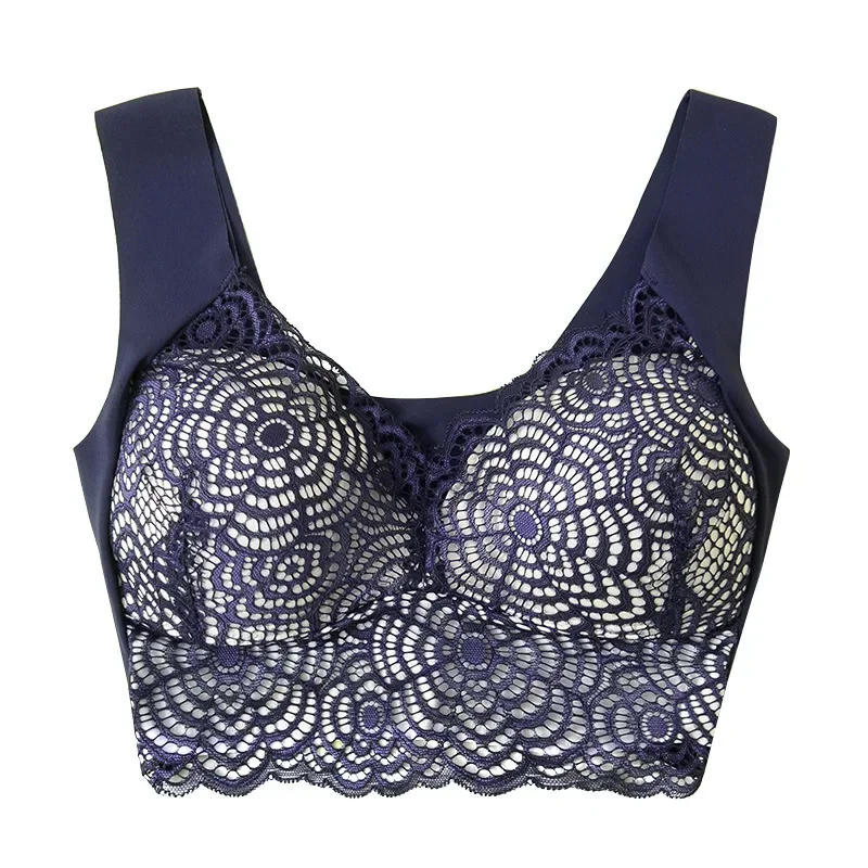 Pretty Health Lymphvity Detoxification and Shaping & Powerful Lifting Bra Large size underwire sexy lace sports sleep vest bra