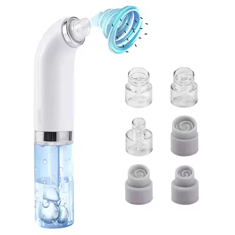 Beauty facial skin cleanser care beauty device water small bubble vacuum blackhead remover Portable blackhead remover