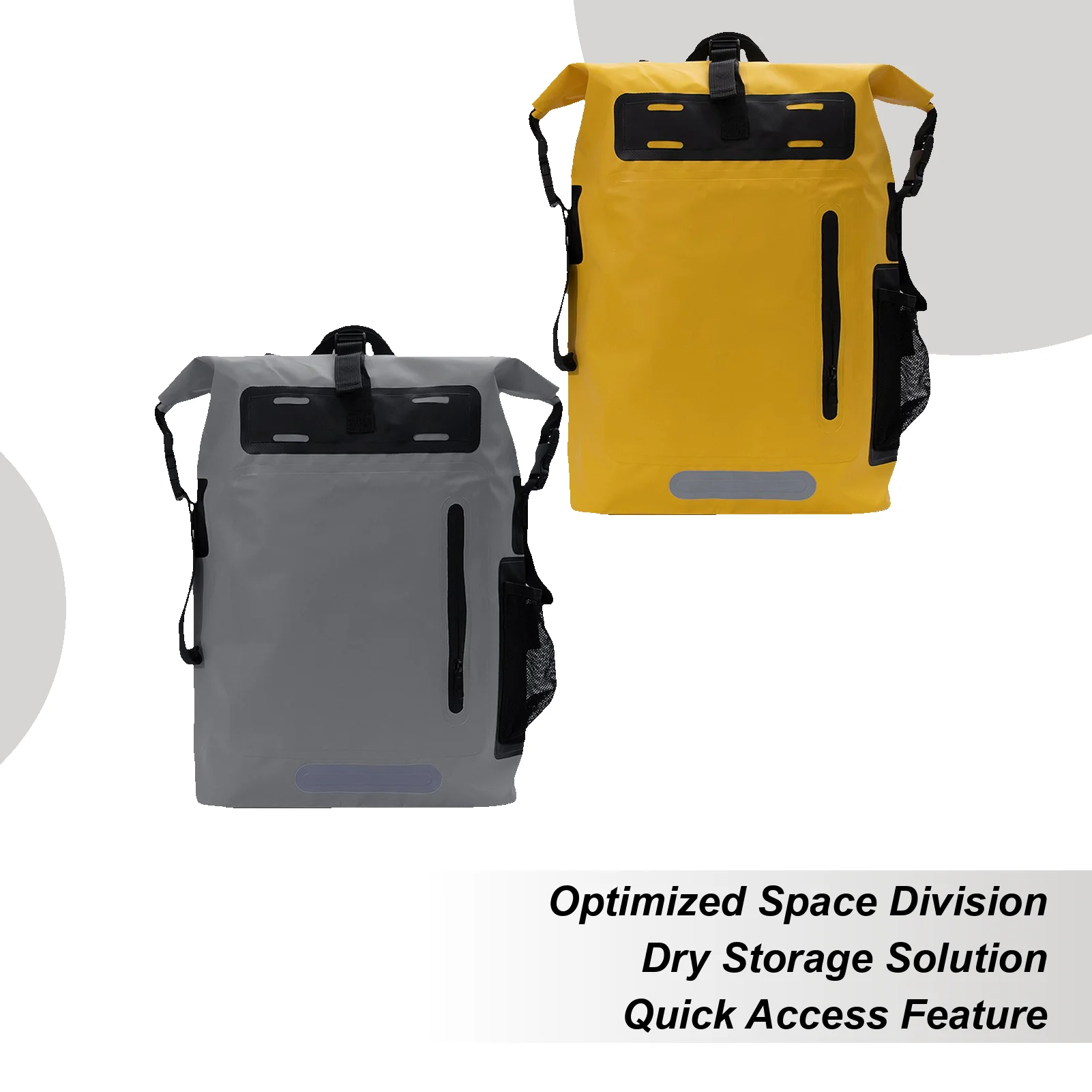 

Backpack Waterproof Large Capacity Kayaking Bag 25L Roll-Top Closure Shoulder Bag For Students Hikers Urban Commuters Travelers