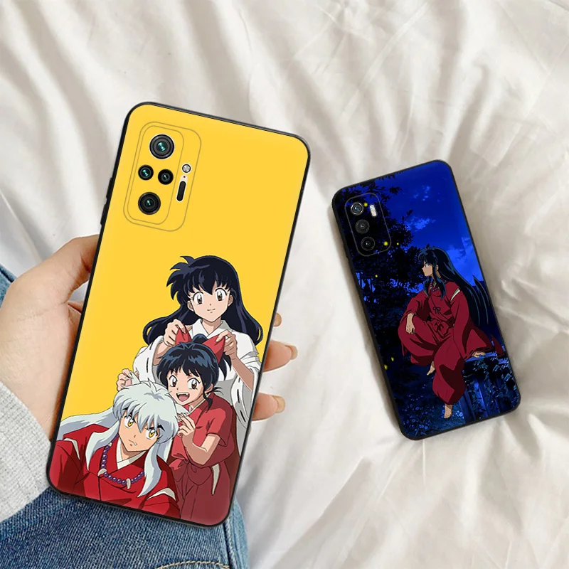 Silicone Soft Phone Case for Xiaomi Poco F5 X3 X4 X5 F3 F4 F1 M3 M4 M5 C61 14 Pro Redmi A3 A3x Cartoon Inuyasha Sesshomaru Cover