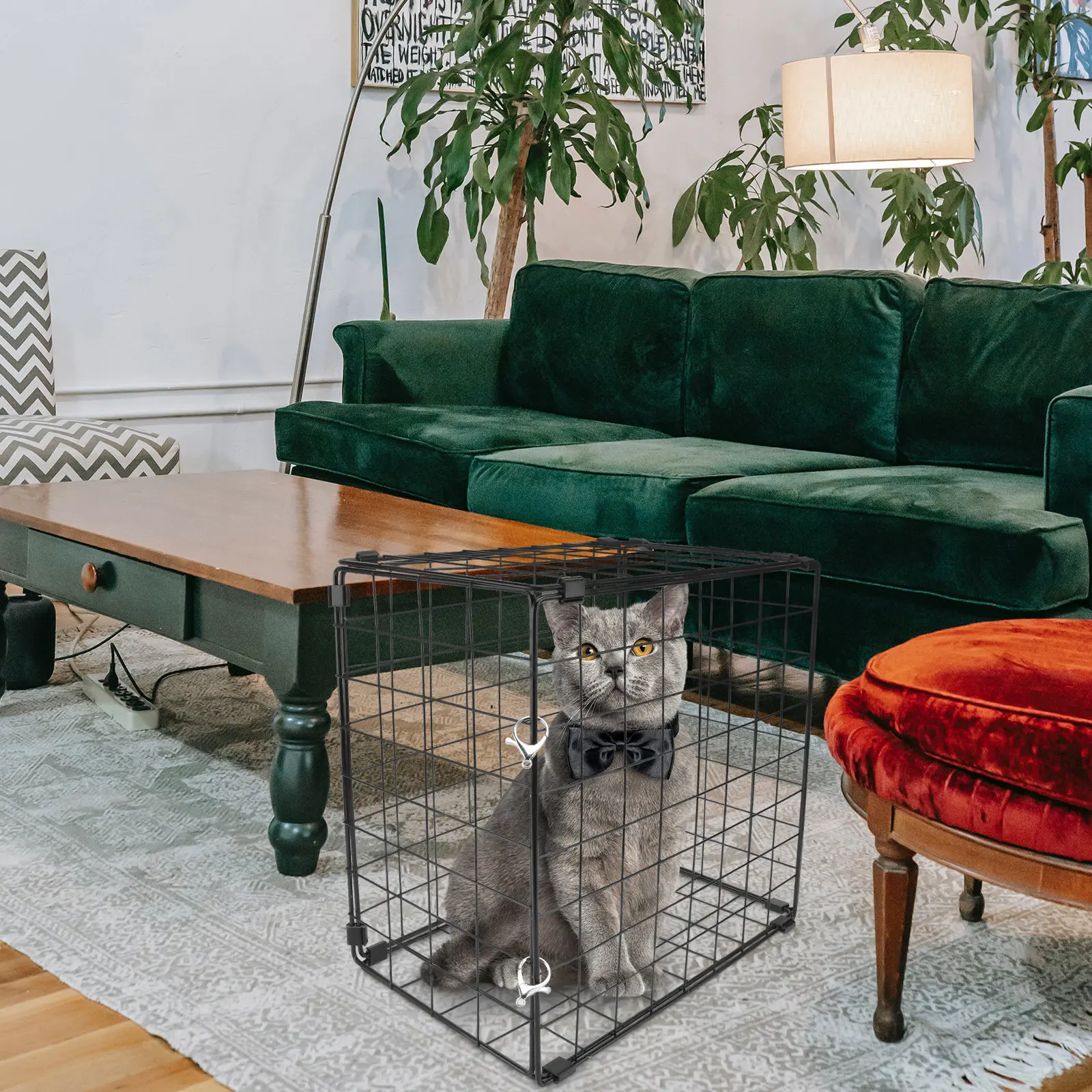 1pcs-transparent-cat-cage-foldable-rustproof-safe-carrier-suitable-for-cats-under-3kg-domestic-pet-grooming-travel-cage