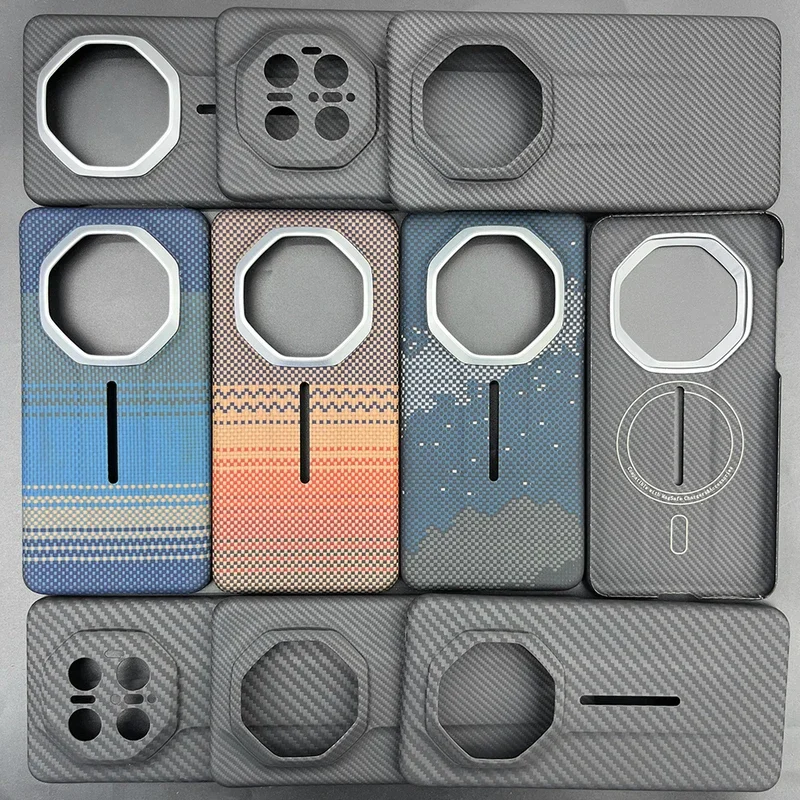 

For Huawei Mate 70 Rs Genuine Carbon Fiber Aramid Ultra thin Lightweight Protective Cover Sturdy Durable