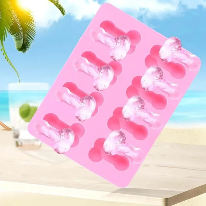 Silicone Penis Mold for Chocolate Ice Cubes Soap Candle Cake Making, Non-Stick Lattice Design - view 6