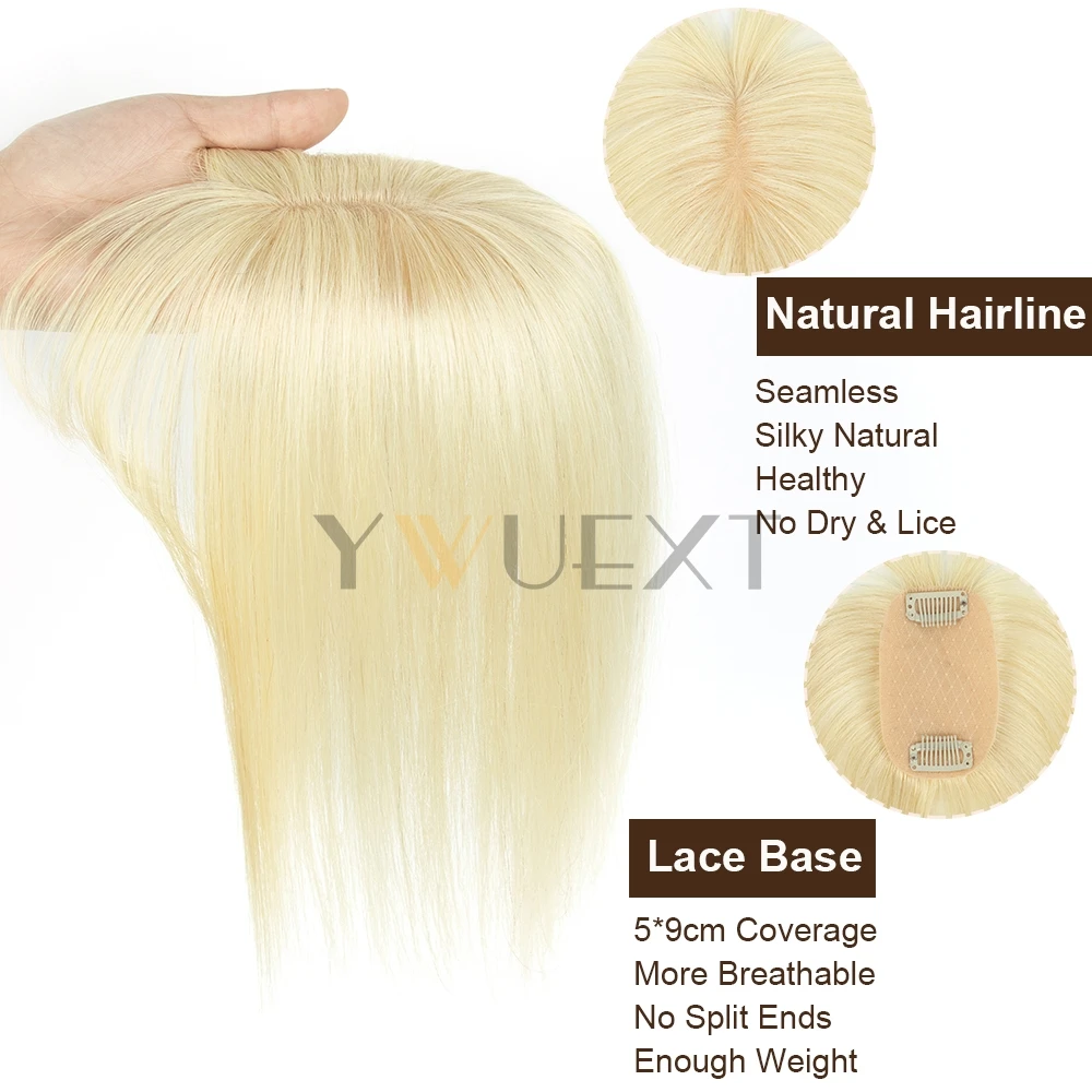 8-14 بوصة شعر بشري حقيقي القبعات العالية مع الانفجارات للنساء كليب في ملحقات ترقق الشعر 5x9 سنتيمتر منطقة صغيرة طبيعي مستقيم #3