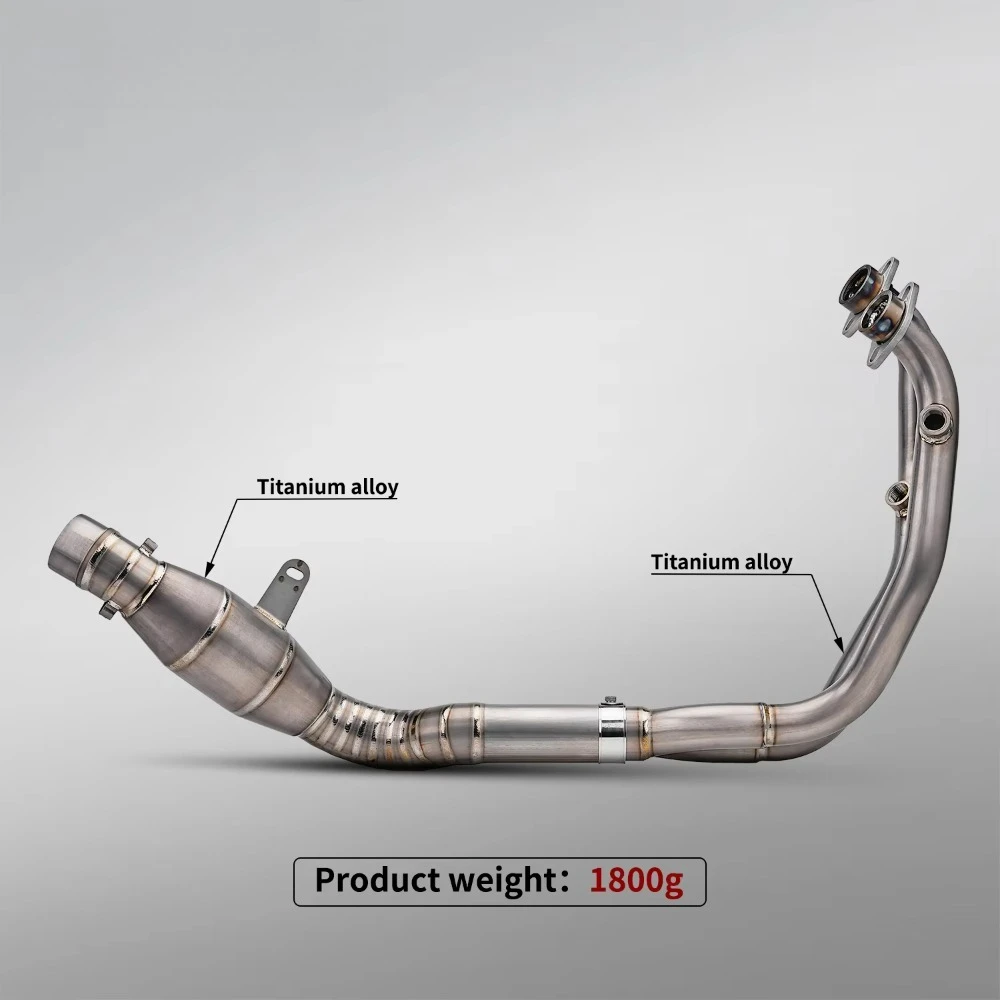 Silver Alloy Exhaust Pipe for Benelli Leoncino 500/BJ500 Motorcycle 2017-