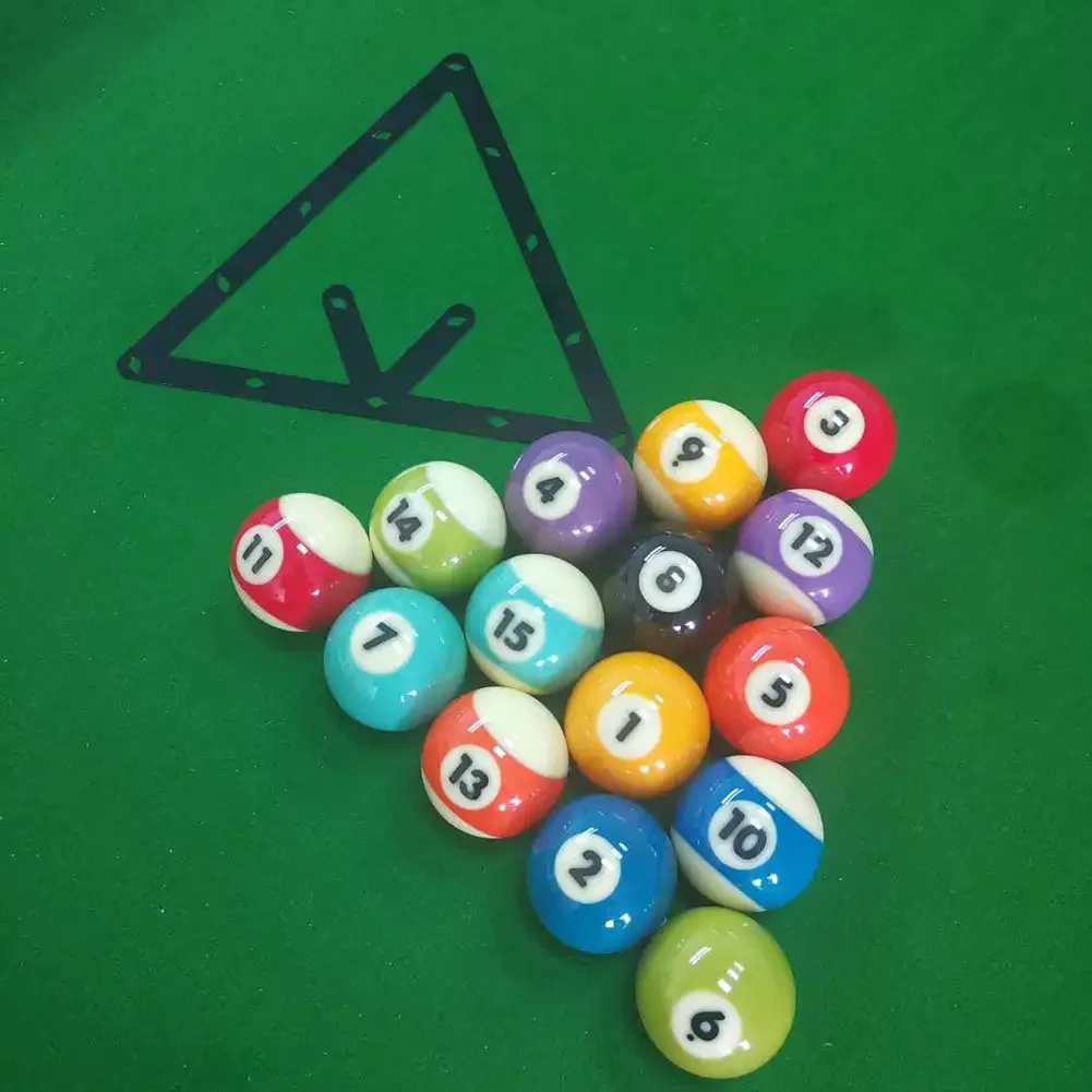 1pc Billiard Table Magic Sticker 9/10 Ball Triangle Pool Ball Placing Soft Sheet Durable Practical Fun Game Parts for Pool Hall