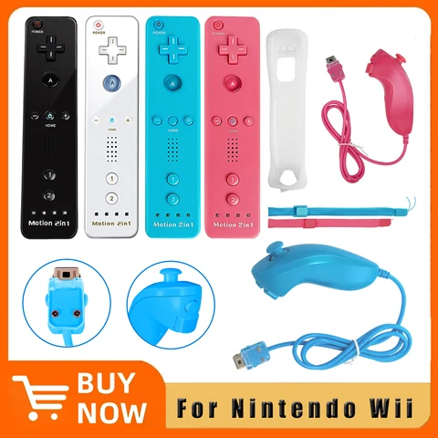 Built-in Motion Plus Wireless Gamepad Controller For Nintendo Wii Games…