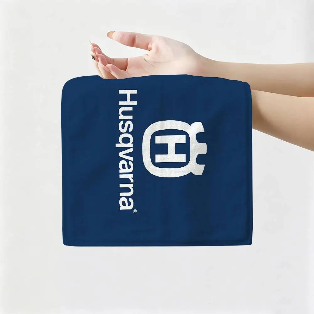 H-Husqvarnas logo Multi-scene Polyester Cotton Towel, Hanging Hand Wiping Cloth for Kitchen Bathroom Hotel - view 5