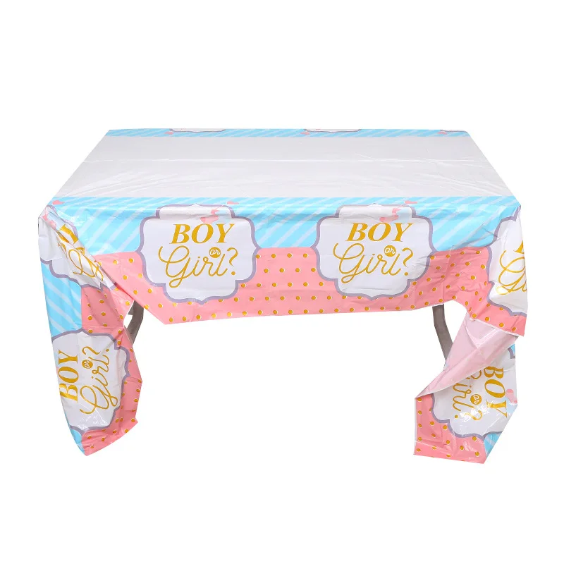Скатерть для вечеринки с указанием пола, декор для детского душа для мальчиков или девочек, чехол для стола для новорожденных, принадлежности для вечеринок с указанием пола, он или она Скатерть для вечеринки с указанием пола, декор для детского душа для мальчиков или девочек, чехол для стола для новорожденных, принадлежности для вечеринок с указанием пола, он или она