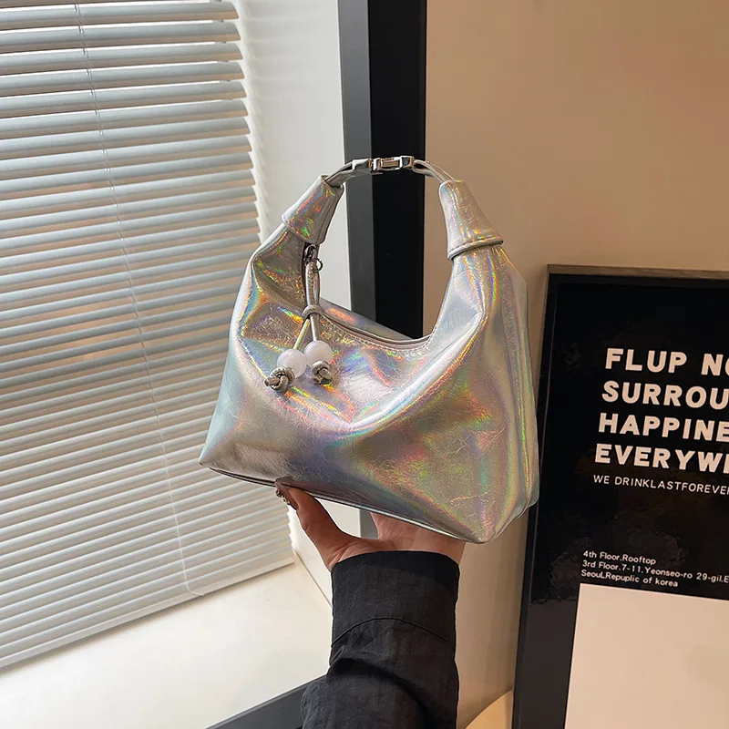 

2025 женская модная сумка для пельменей, универсальная сумка через плечо, уникальная сумка-хобо, модный нишевый дизайн