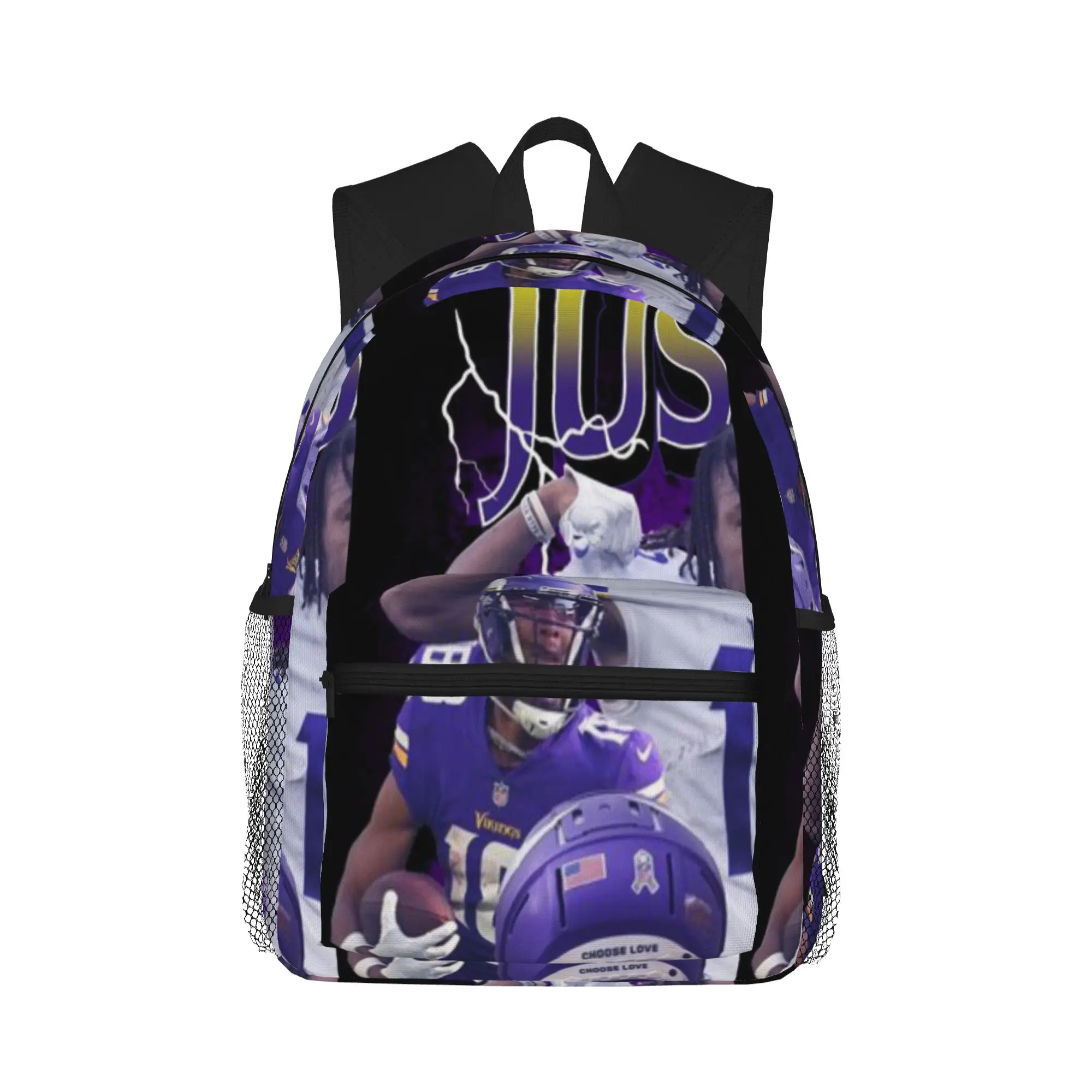 

Justin Sports Jefferson Vintage Retro Football Casual Backpack for Students and Adults Backpacks