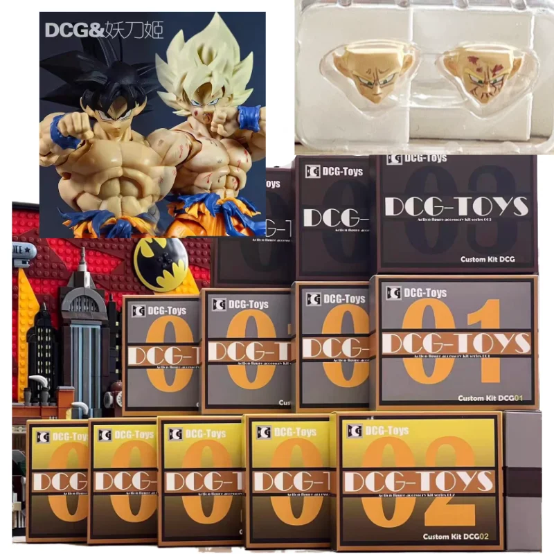 

В наличии: Набор скульптур головы Супер Сайяна Гоку (Dragon Ball SHF DCG & Yaodao Ji Studio) — кастомный комплект аксессуаров
