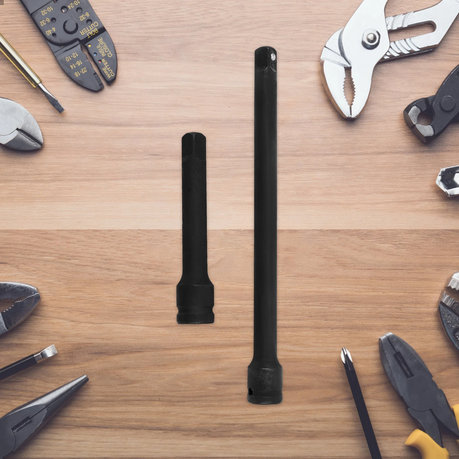 

2Pcs Socket Wrench Extension Bar Flexible Universal Electric Wrench Extension Rod High Torque Durable for Tight Space Repair