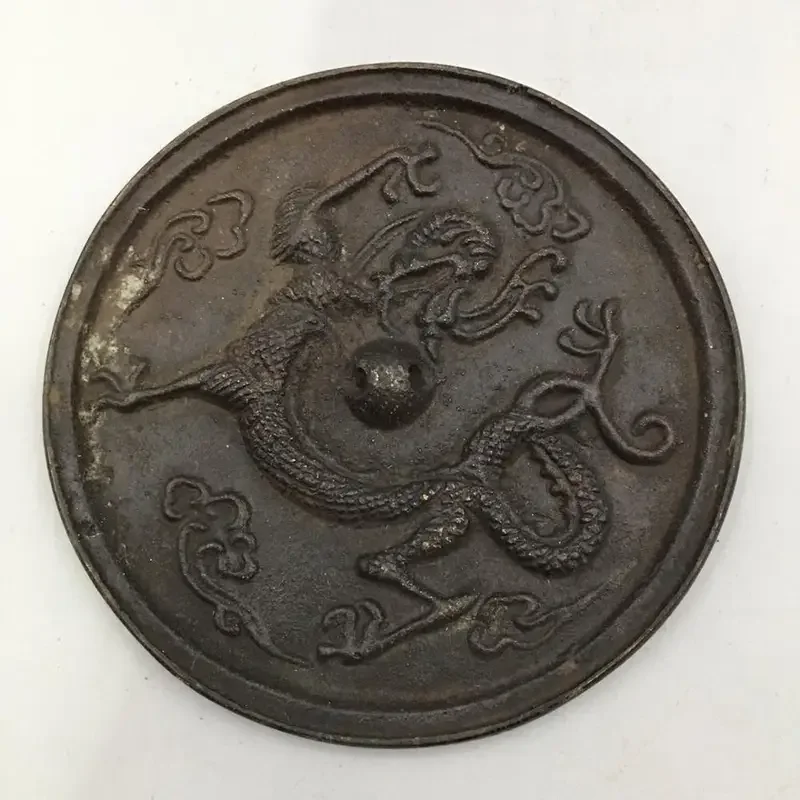 Chinese ancient Mythical Animals dargon statue Bronze mirror decoration mirror Home decoration metal crafts