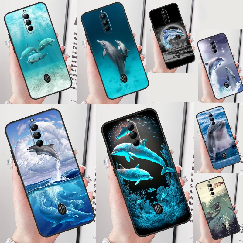 Ocean Dolphin Phone Case For Nubia Red Magic 8 Pro 8S Pro Plus 6 7 Pro 6S 7S Pro 5G 5S 6R Cover Coque