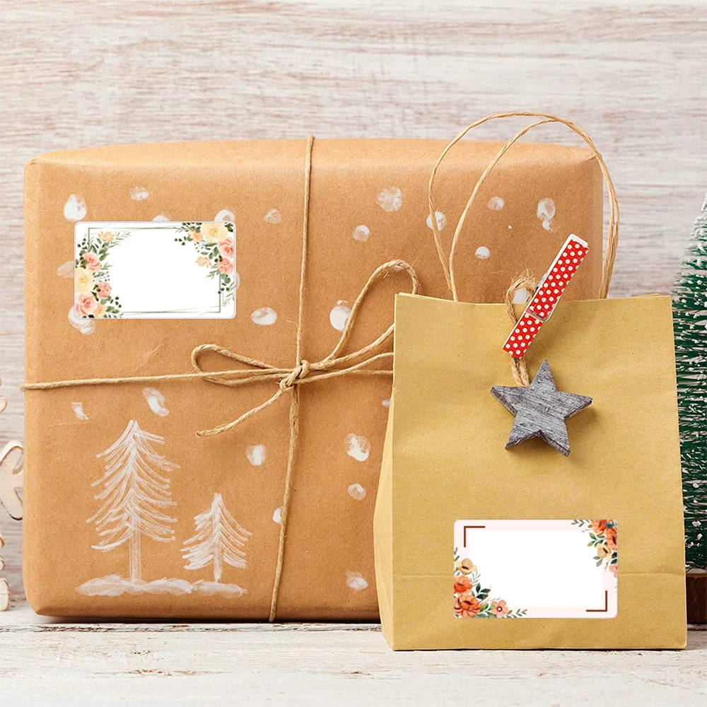 Наклейка с именем цветов, 3 х5 см, 250 шт.