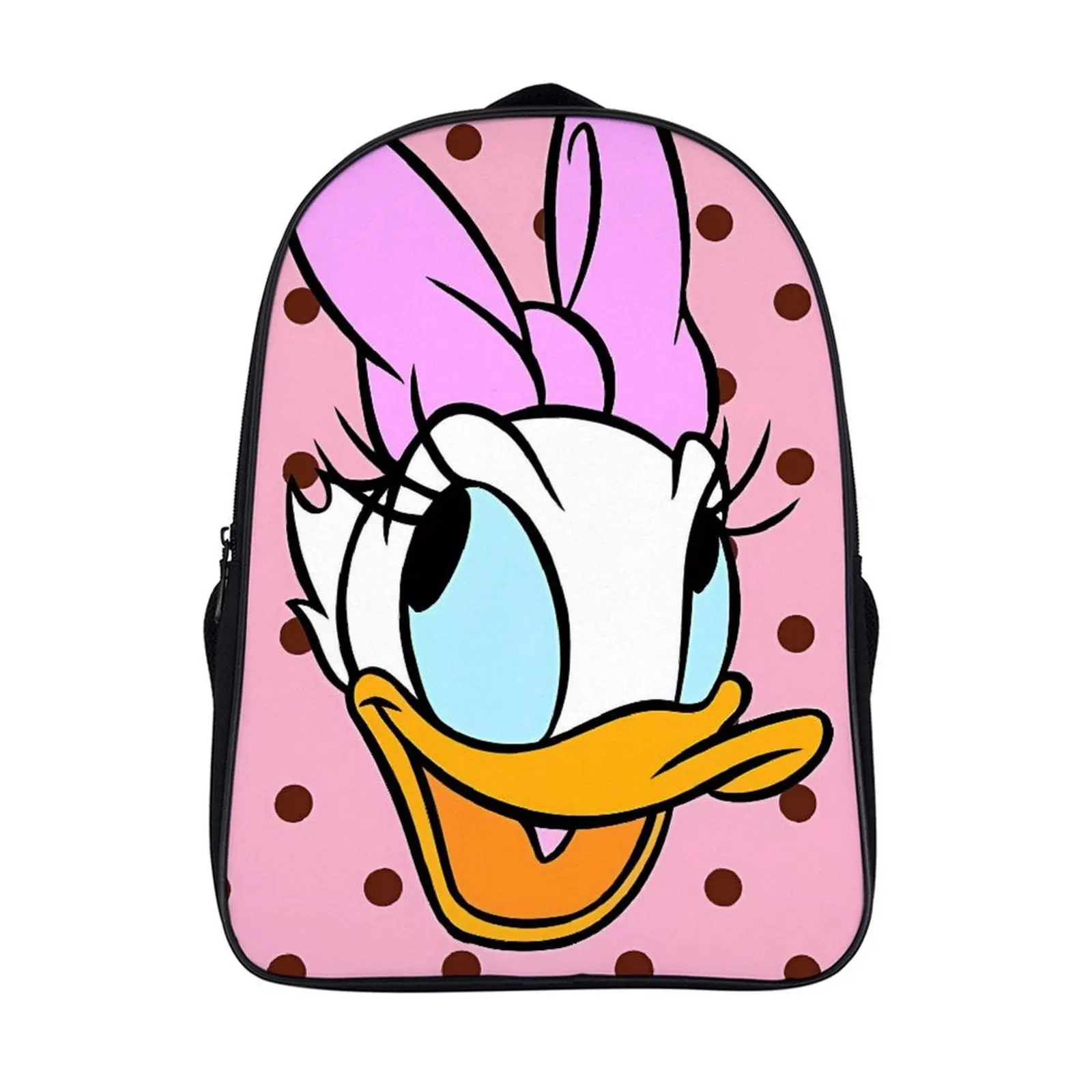 

Cartoon Disney Daisy Duck Fashion Student's Backpack School Bag 16 Inch 2 Compartment Backpack Student Schoolbag