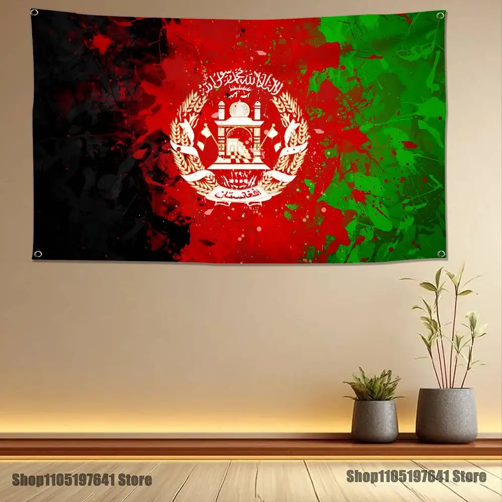 Afghan Afghanistan Flag Flag Tapestry Banner For Bedroom Outdoor Living Room Restaurant Bar Wall Decor Party