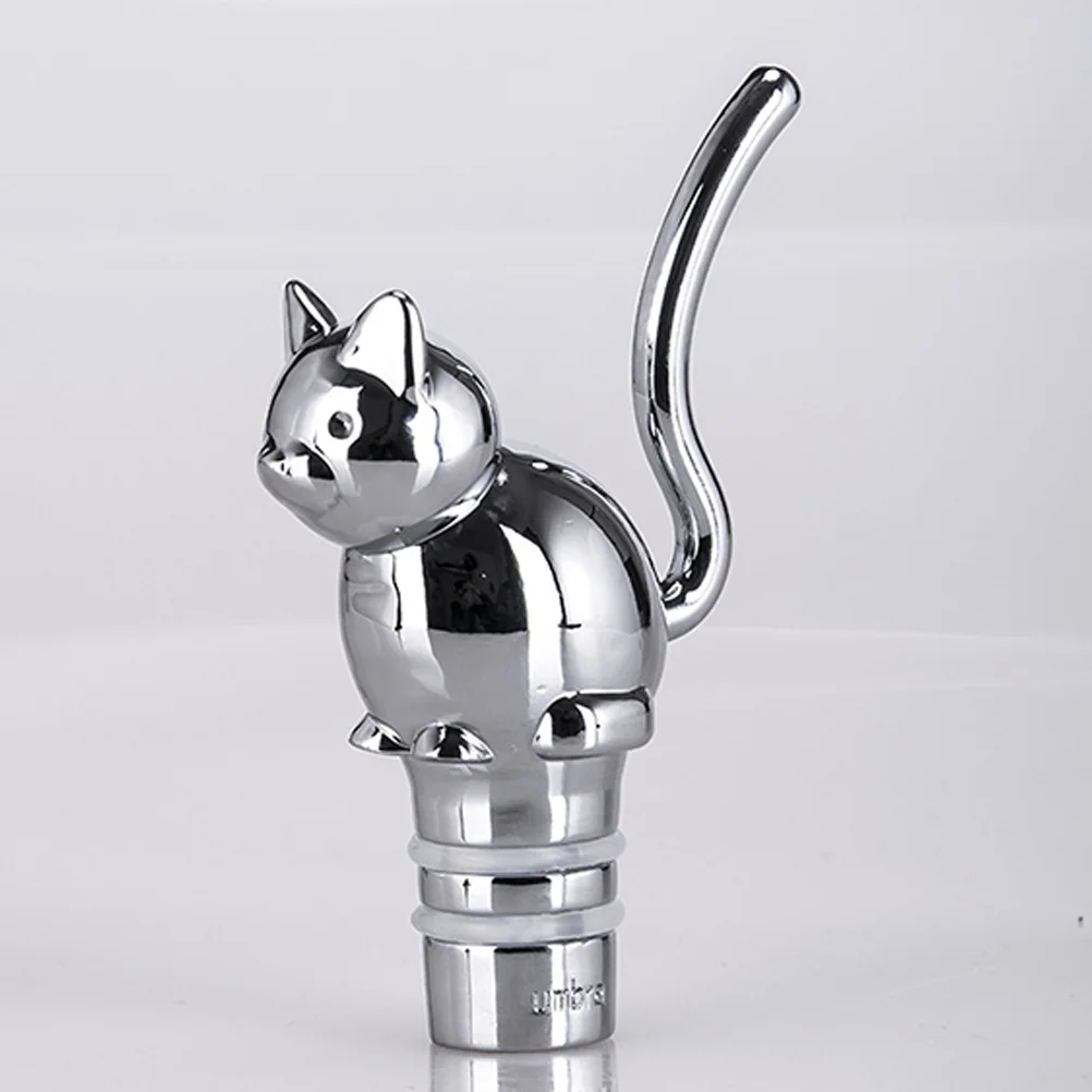 Cat Bottle Stopper Alloy Decorative Novelty Barware Tool Bar Accessories Bottle Sealer Saver