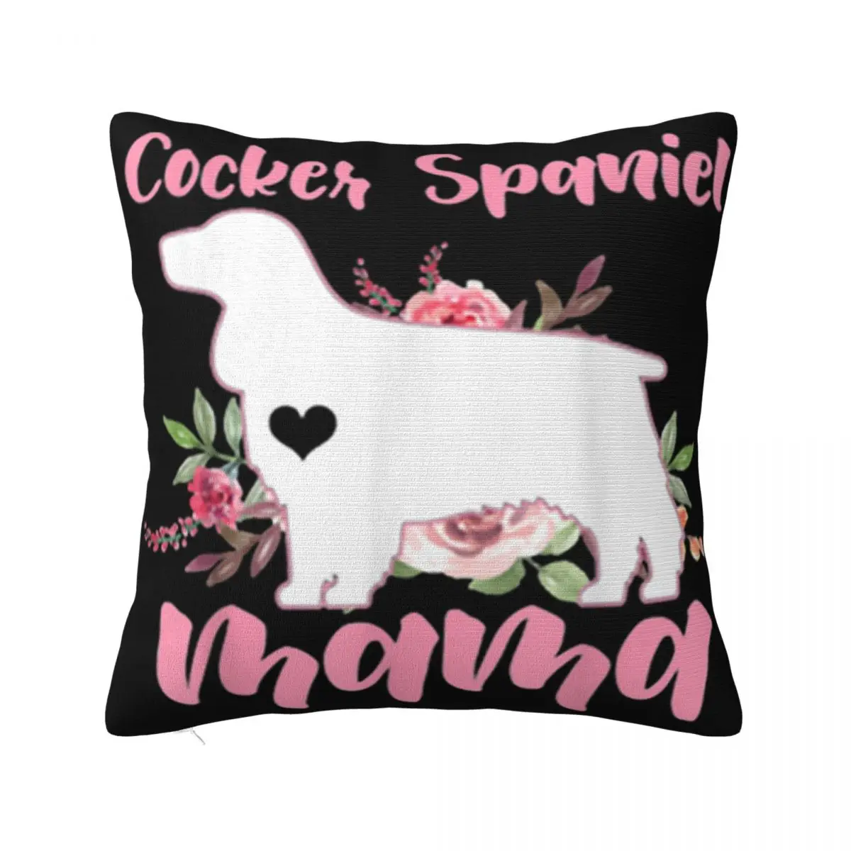 Awesome Funny Cocker Spaniel Mama Flower Mom Dog Lovers Gift Anime Normal Normal Pure Pillow Case