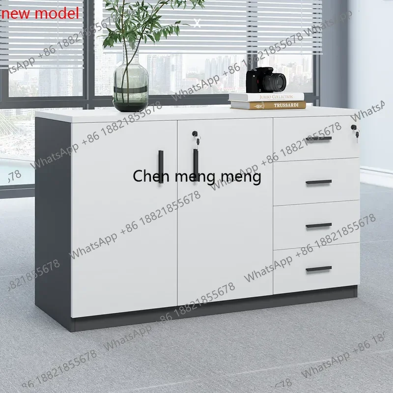 N138  Office low cabinet storage, office, data drawer, locked storage cabinet