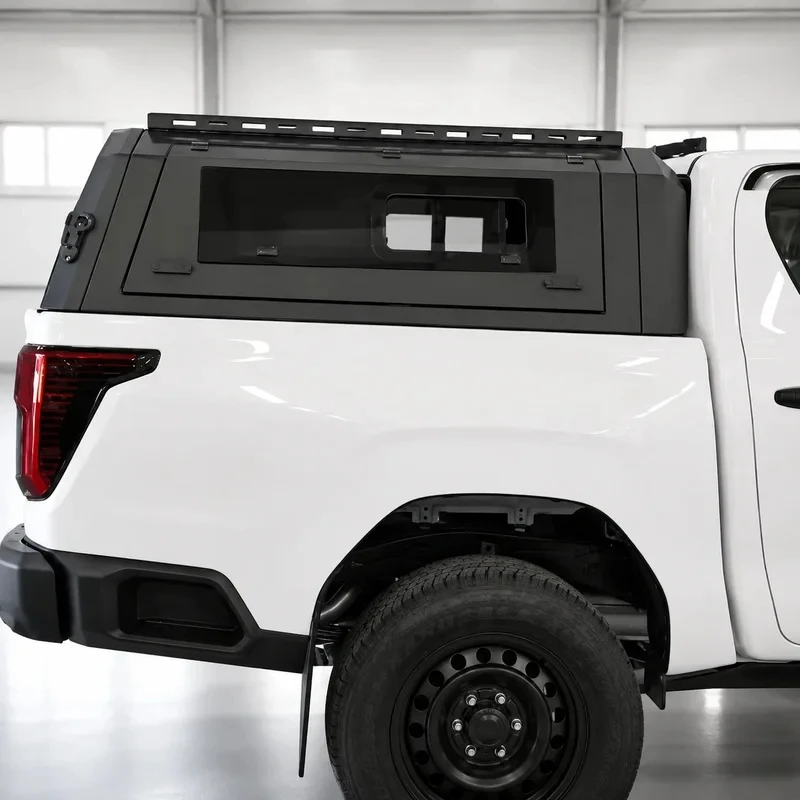Sliding Side Black Aluminum Pickup Canopy Accessories