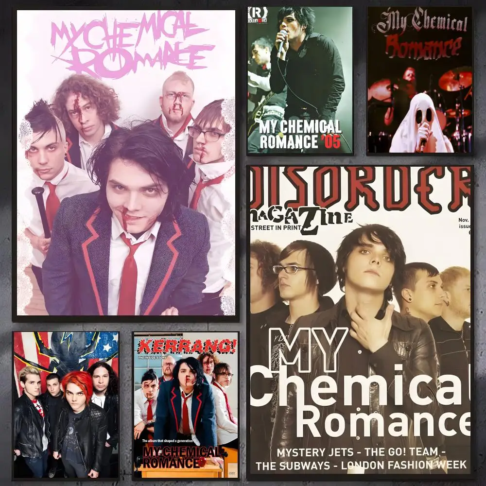 Emo rock band My Chemical Romance Poster Wall Ornament Home Decor Young Decor Fans