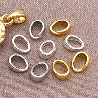 Mixed 10/20pcs 18K copper plated real golden thick silvery white golden melon seed buckle set, DIY jewelry making accessories