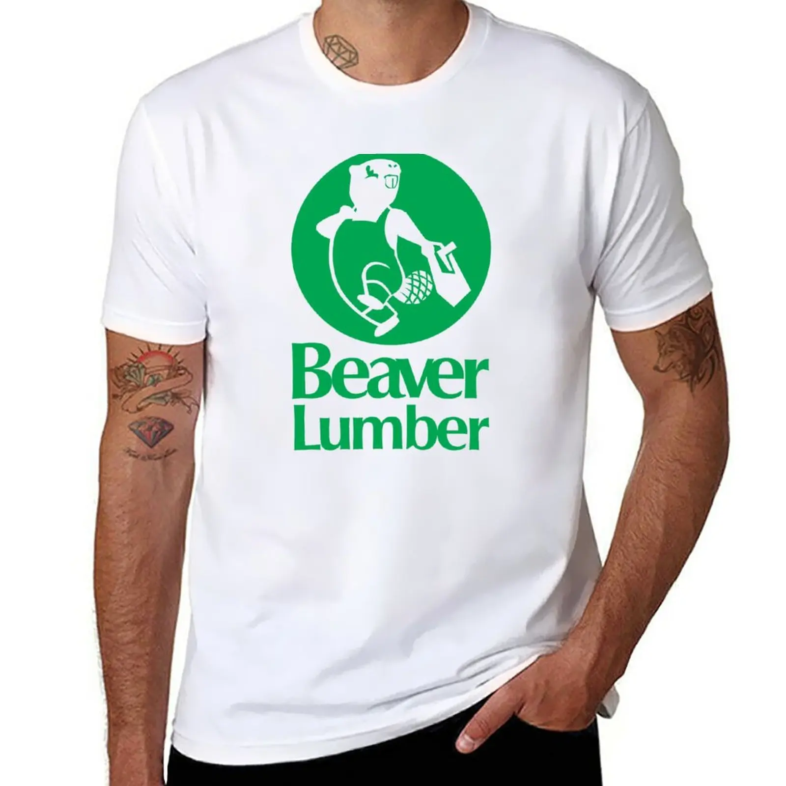 New Beaver Lumber (green) T-Shirt custom t shirts plus size tops t shirts men