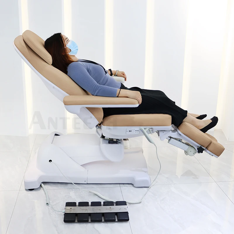 Charming Europe Style Podiatry Split Leg Treatment Beauty Bed Nail Salon Podiatry Clinic Furniture Electric Pedicure Chair