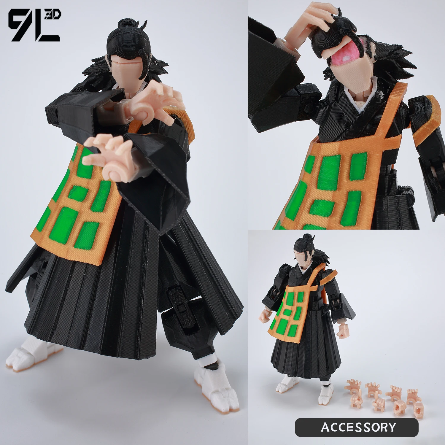 9L3D Titan 13 Vormontiertes Gojo Sukuna Jujutsu Toji Actionfiguren-Set 3D-Druck Dummy Glücksbringer Vollkörper Mechanischer Roboter Spielzeug