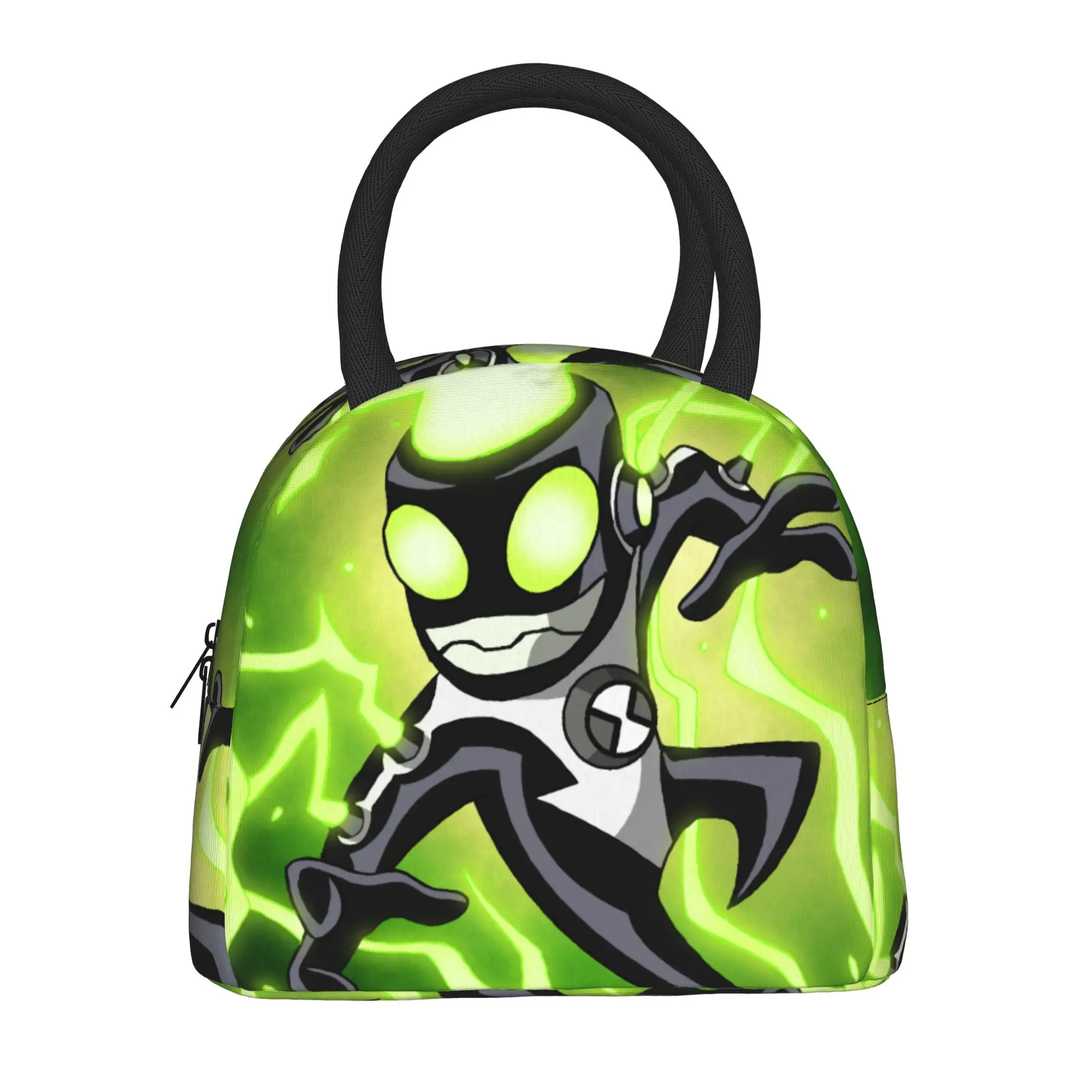 Back to school season  Snack Bag XLR8 Ben10 Speed Alien Graphic Vintage Super Quality Daily Lightweight Lunch Bag