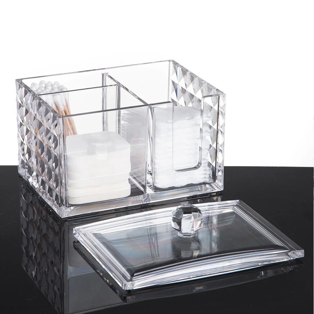 Multifunctional Transparent Acrylic Cosmetics Storage Box Bathroom Bedroom Organizer Jewelry Lipstick Eyebrow Pencil Holder